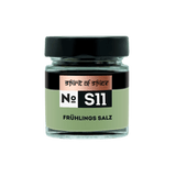 Spirit of Spice S11 Frühlings Salz – runde Draufsicht der Dose mit aromatischem Kräutersalz, perfekt für frische Frühlingsgerichte und Salate