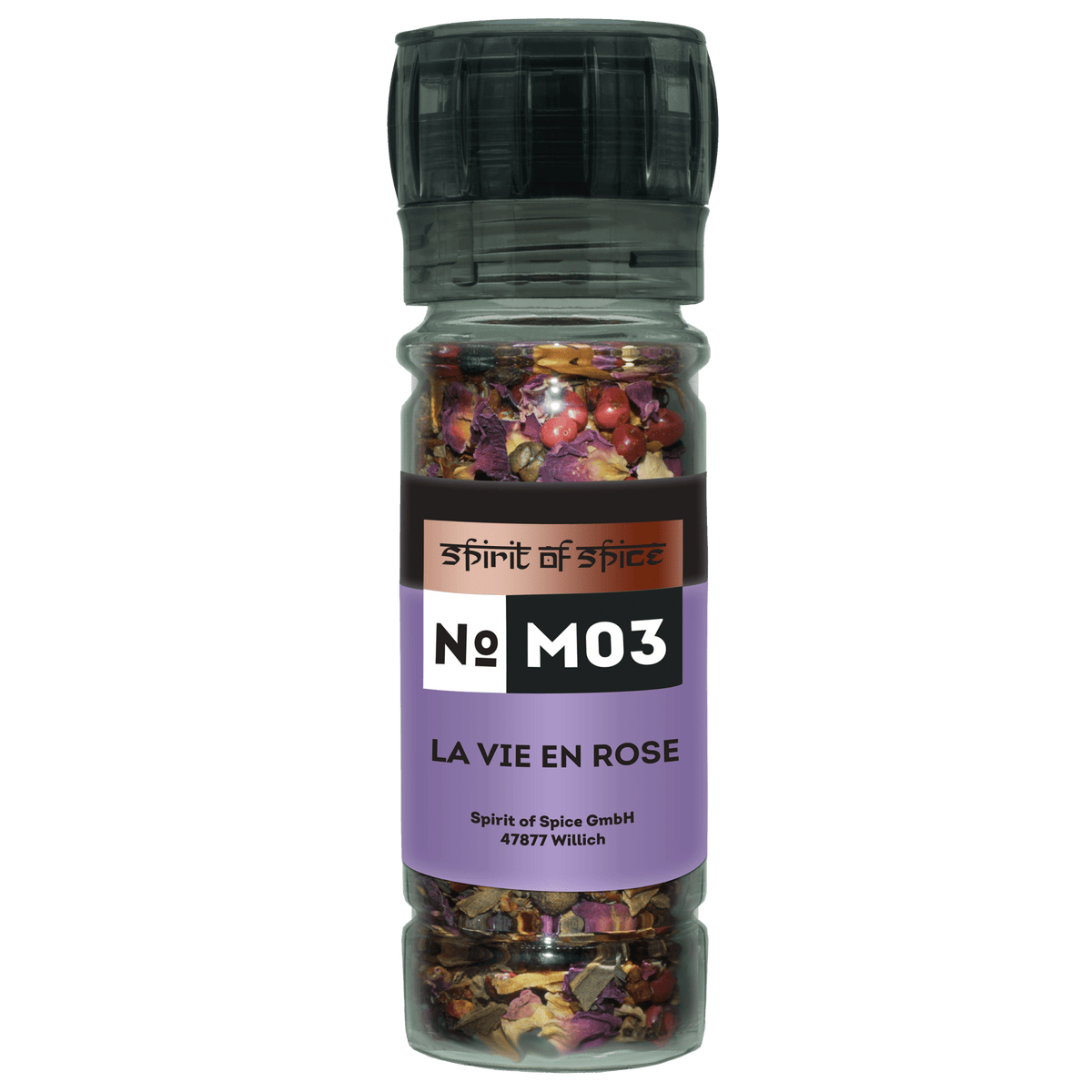 Spirit of Spice Gewürzmühle La Vie en Rose M03 – aromatische Gewürzmischung im Glas
