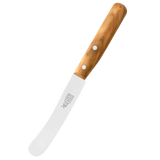 Marmeladenmesser mit Holzgriff vor transparentem Hintergrund